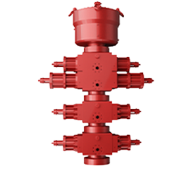 13 5/8-15000PSI<br>高抗硫防噴器組<br>（2FZ35-105閘板防噴器、FH35-70/105環形防噴器）
